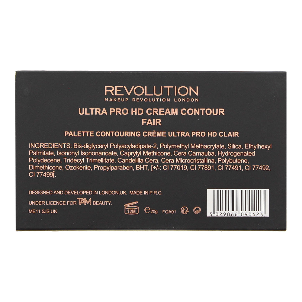 Revolution Pro HD Cream Contour Fair Contouring Palette 20g