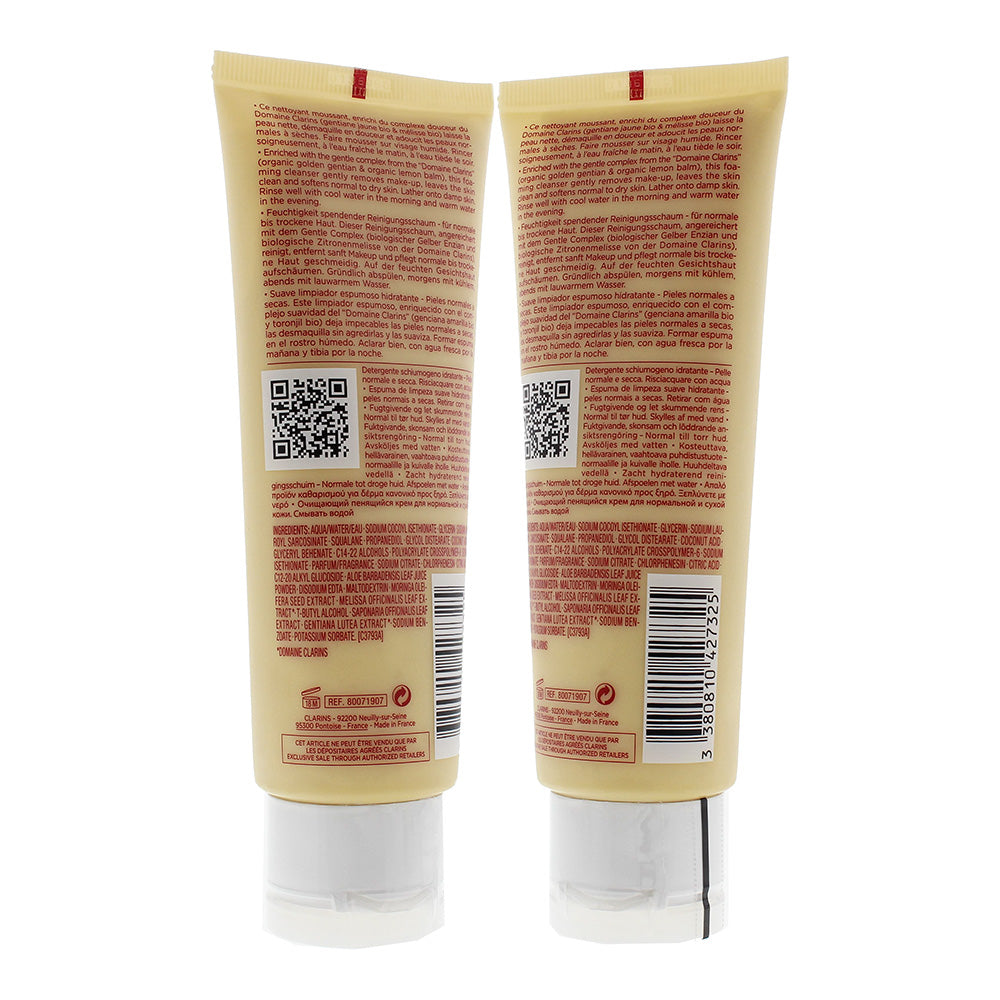 Clarins Hydrating Gentle Foaming Cleanser 125ml Normal To Dry Skin