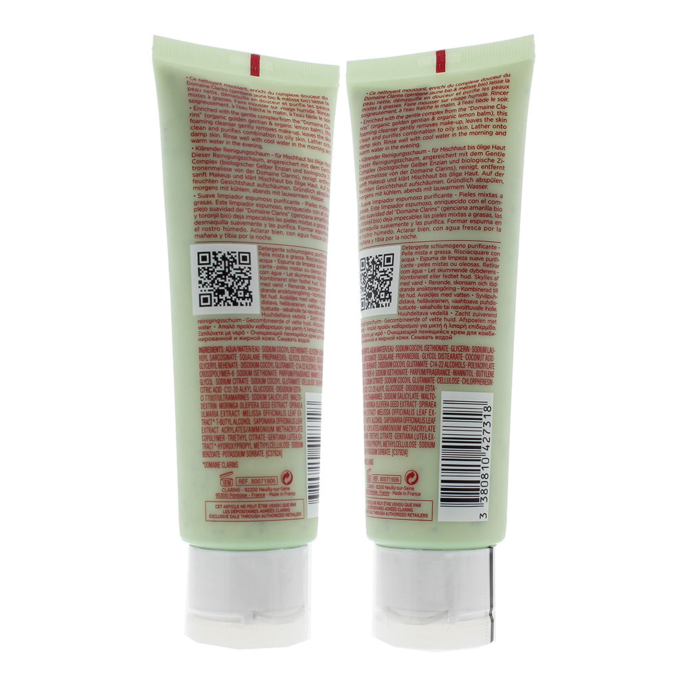Clarins Purifying Gentle Foaming Cleanser 125ml Combination To Oily Skin