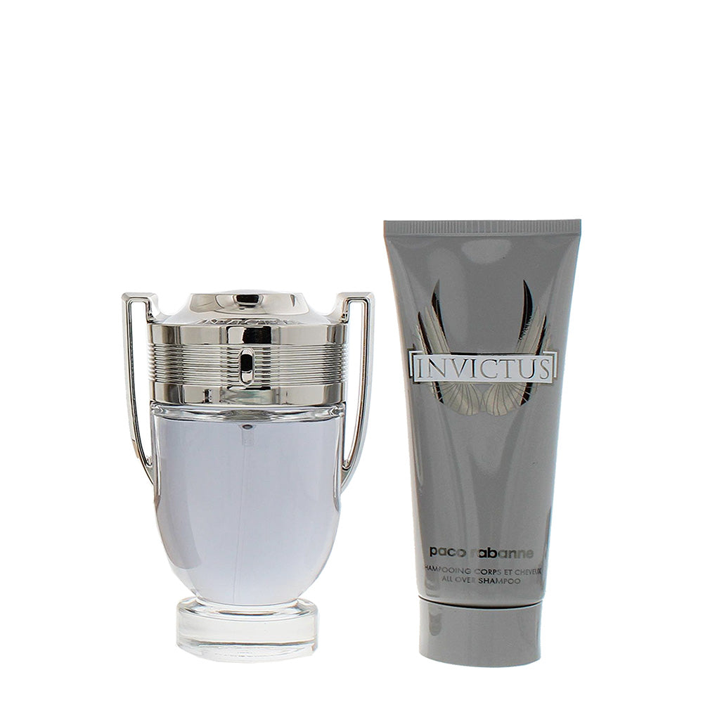 Paco Rabanne Invictus 2 Piece Gift Set: Eau de Toilette 100ml - All Over Shampoo - Product