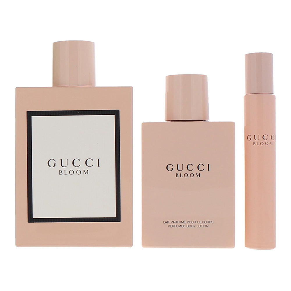 Gucci Bloom 3 Piece Gift Set: Eau de Parfum 100ml - Body Lotion 100ml - Roller B - Product