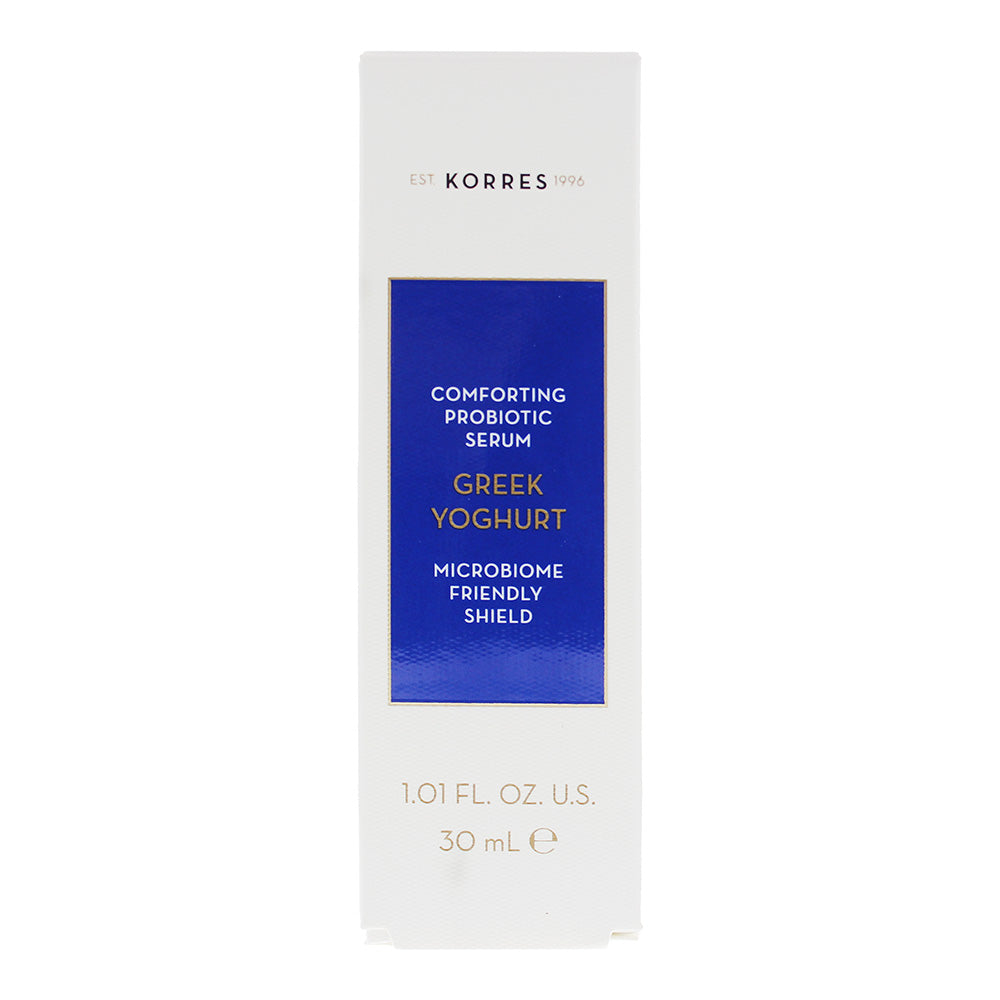 Korres Greek Yoghurt Comforting Prebiotic Microbiome Friendly Shield Serum 30ml - Box