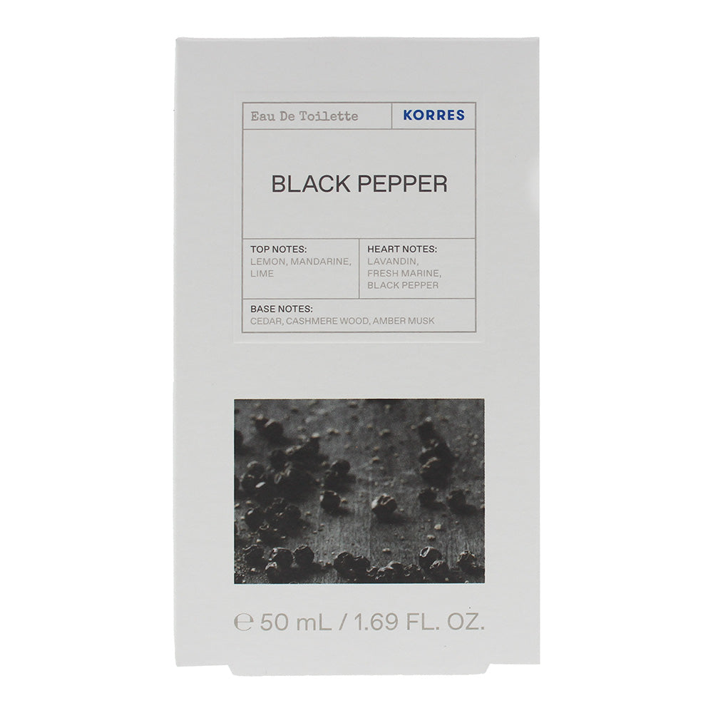 Korres Black Pepper Eau de Toilette 50ml - Box