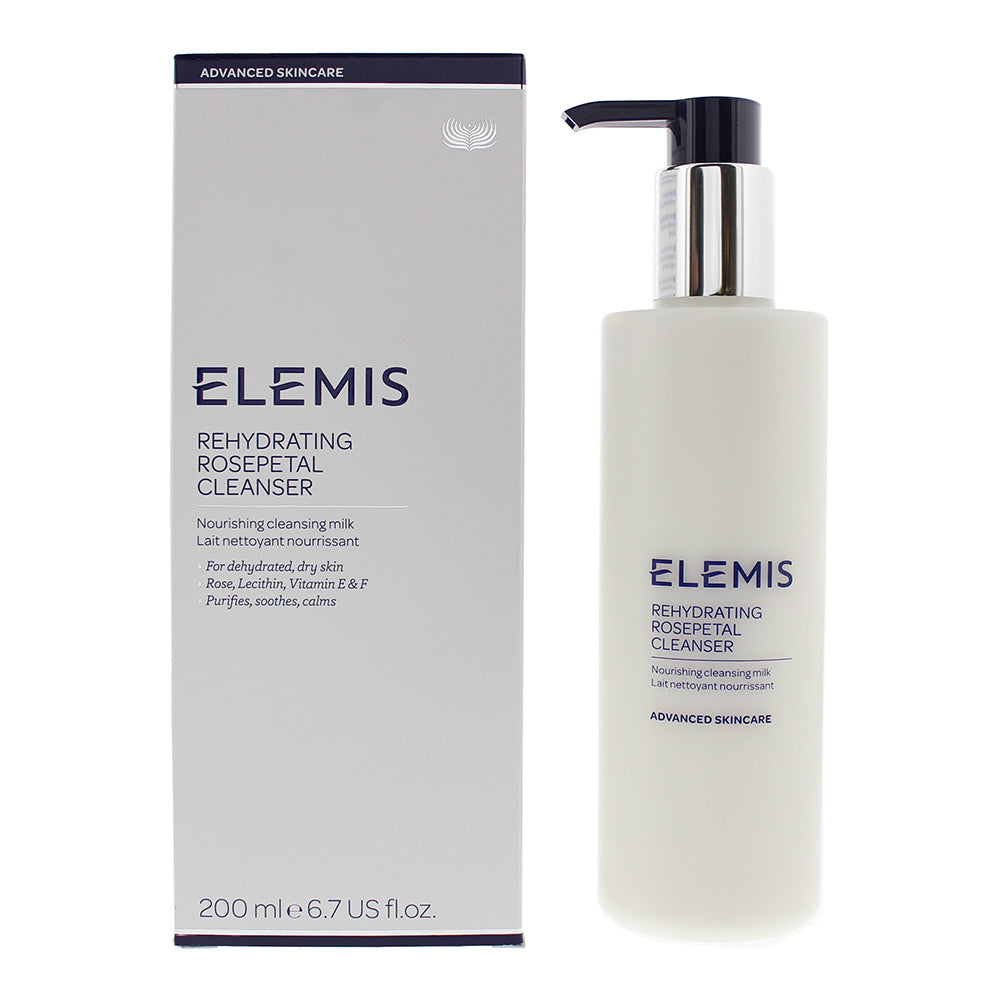 Elemis Rehydrating Rosepetal Cleanser 200ml Dehydrated, Dry Skin