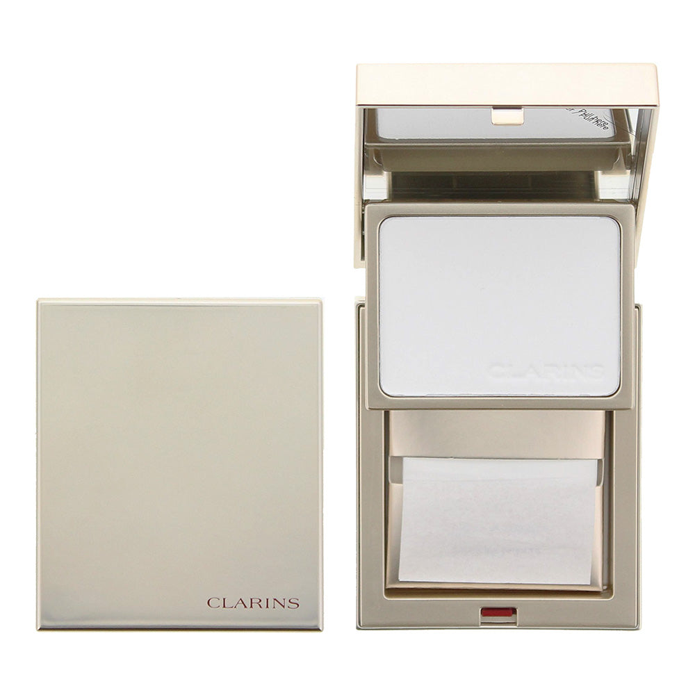 Clarins Pore Perfecting Matifying Kit Unboxed Powder 6.5g And Blotting Papers