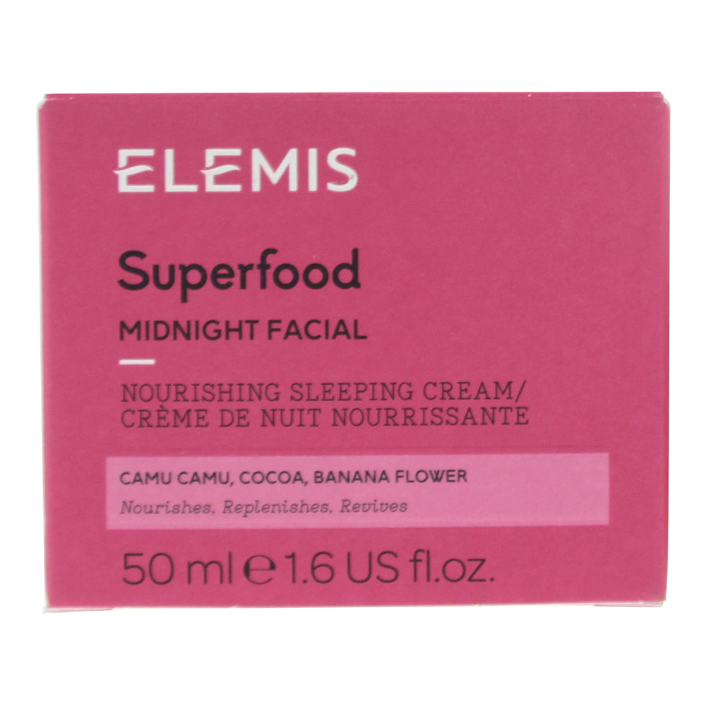 Elemis Superfood Midnight Facial Nourishing Sleeping Cream 50ml - Box