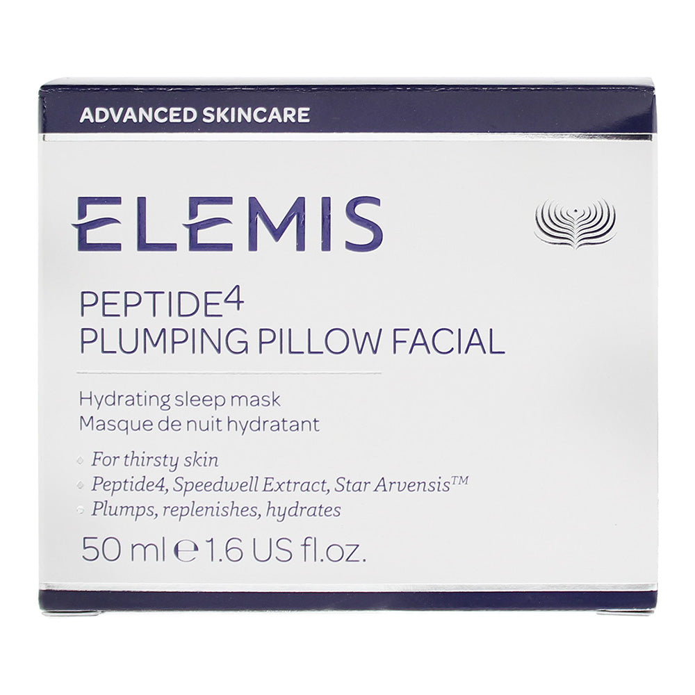 Elemis Peptide4 Plumping Pillow Facial Hydrating Sleep Mask 50ml - Box