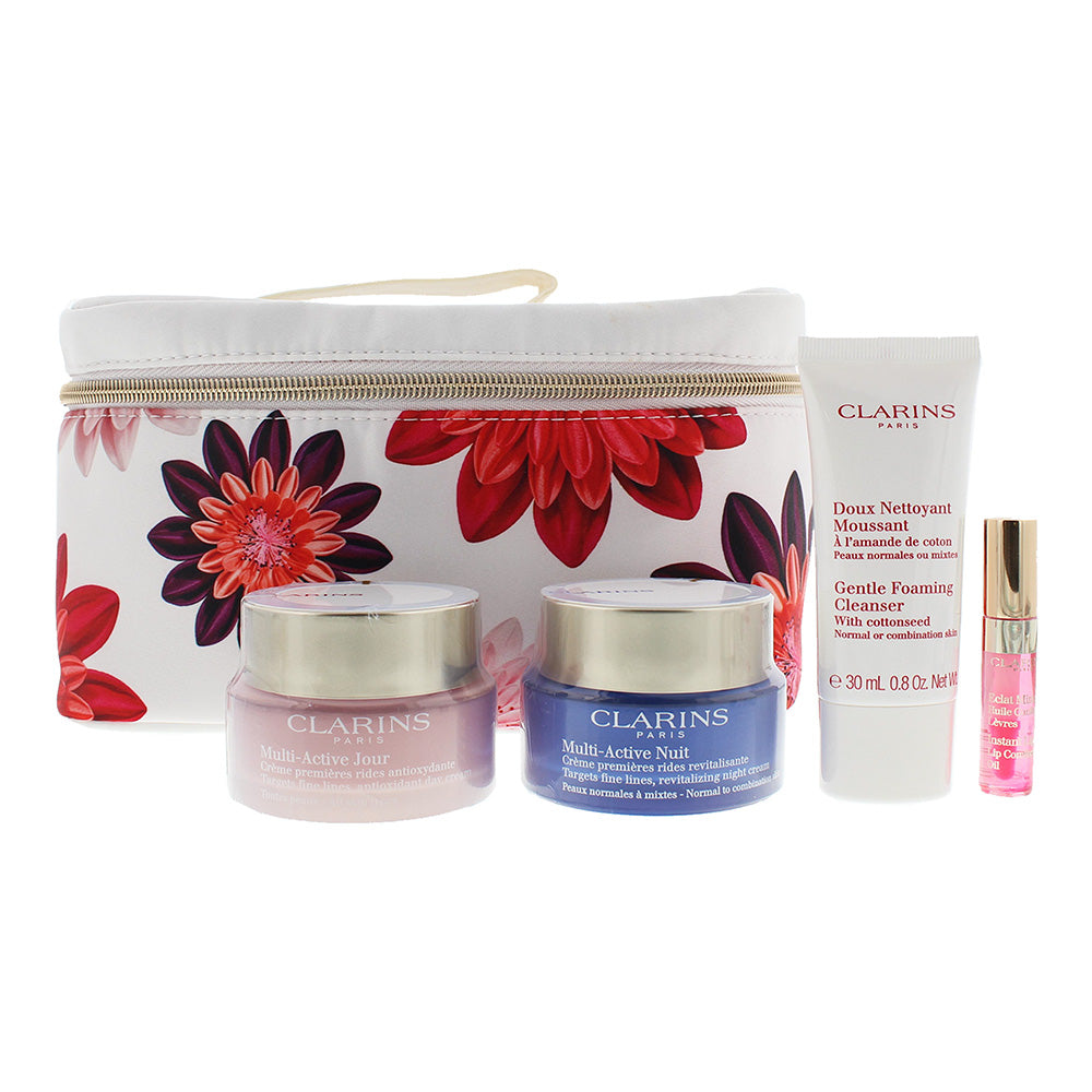 Clarins Multi-Active Luxury Collection 4 Piece Gift Set: Day Cream 50ml - Night  - Product