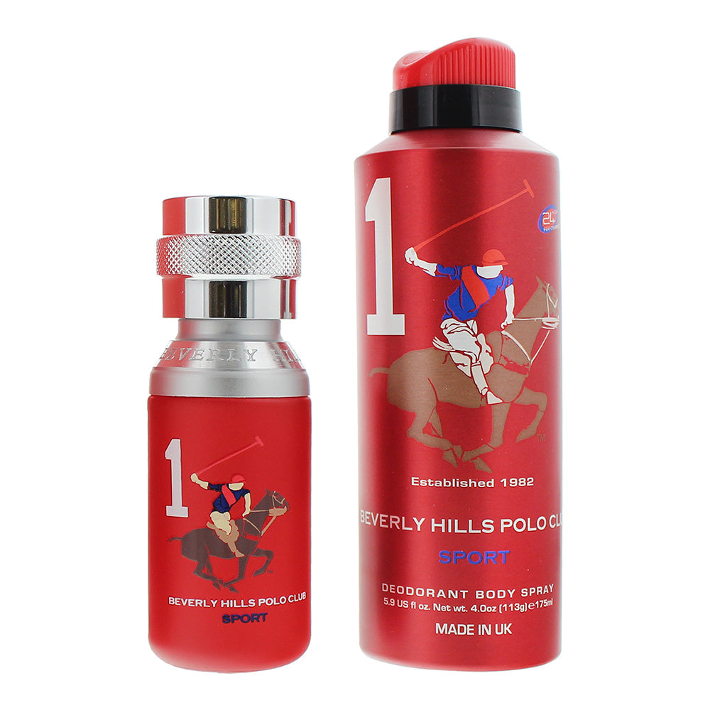 Beverly Hills Polo Club Sport 1 2 Piece Gift Set: Eau de Toilette 50ml - Deodorant Spray 175ml - Product