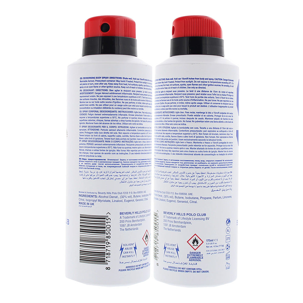 Beverly Hills Polo Club Sport 9 2 Piece Gift Set: Eau de Toilette 50ml - Deodorant Spray 175ml