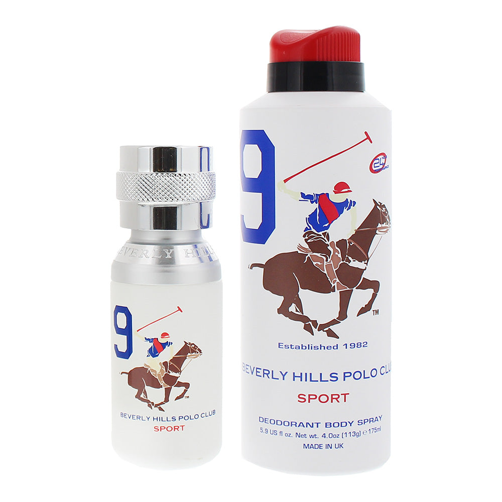 Beverly Hills Polo Club Sport 9 2 Piece Gift Set: Eau de Toilette 50ml - Deodorant Spray 175ml - Product