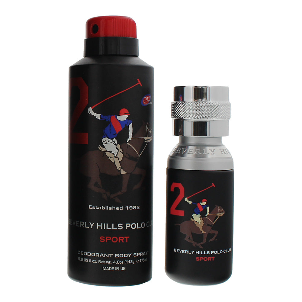 Beverly Hills Polo Club Sport 2 2 Piece Gift Set: Eau de Toilette 50ml - Deodora - Product