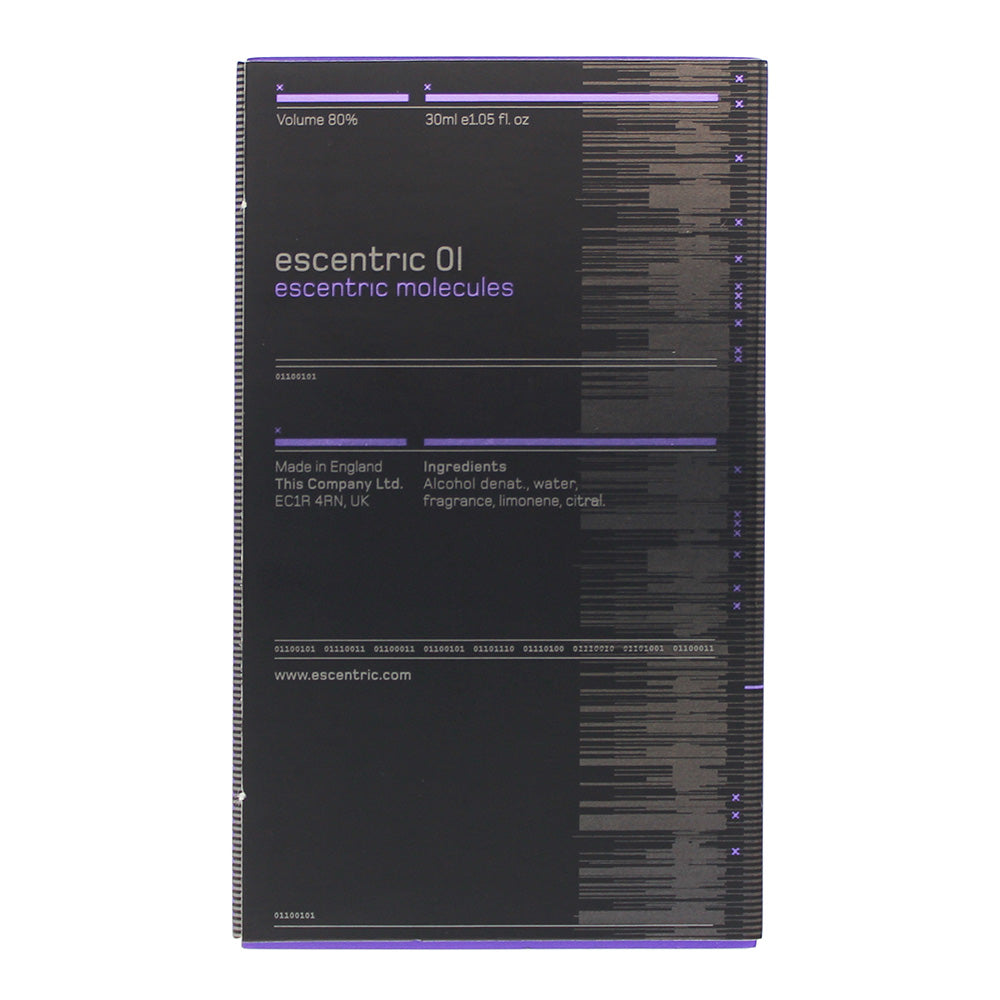 Escentric Molecules Escentric 01 Eau de Toilette 30ml