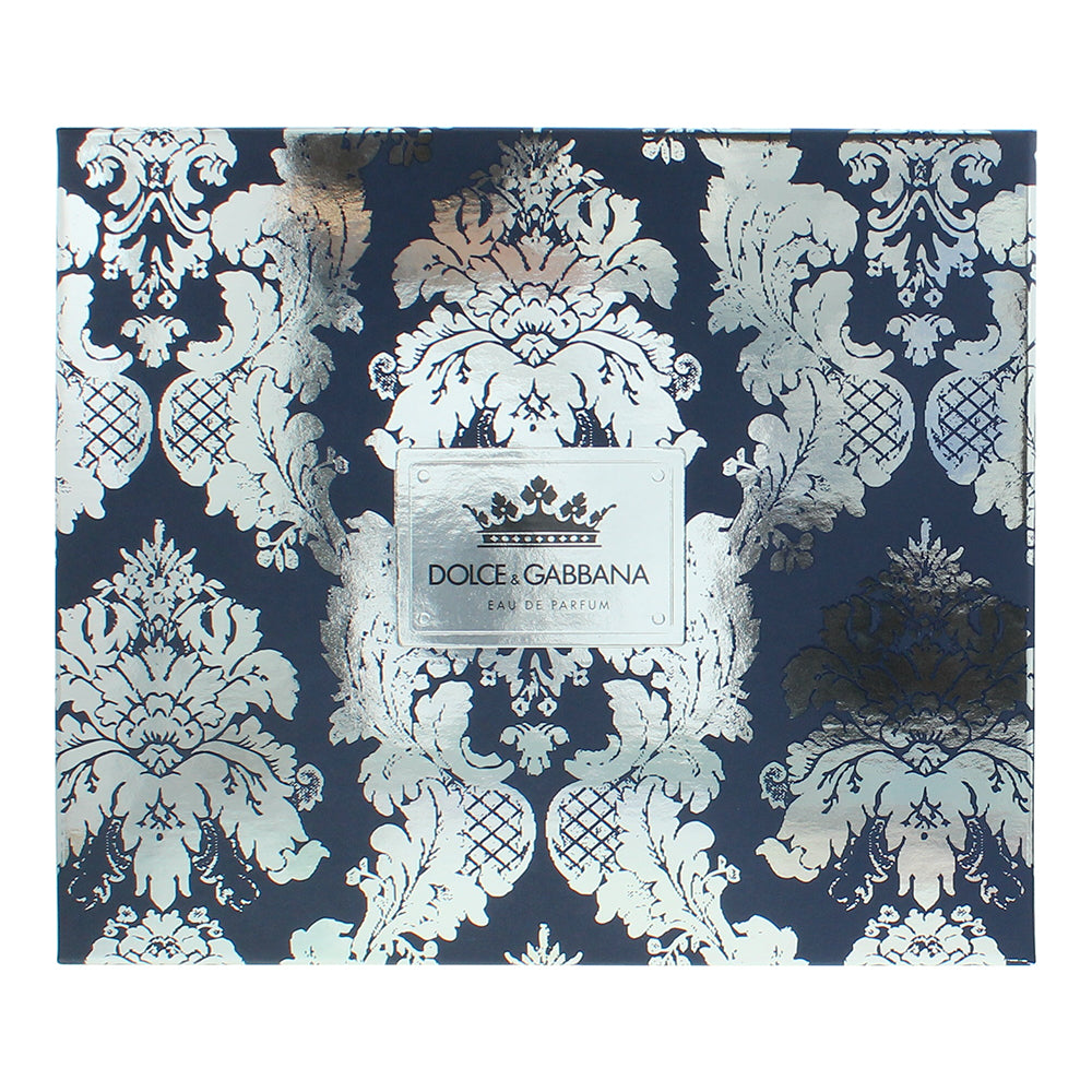 Dolce & Gabbana K 3 Piece Gift Set: Eau de Parfum 100ml - Aftershave Balm 50ml - - Box