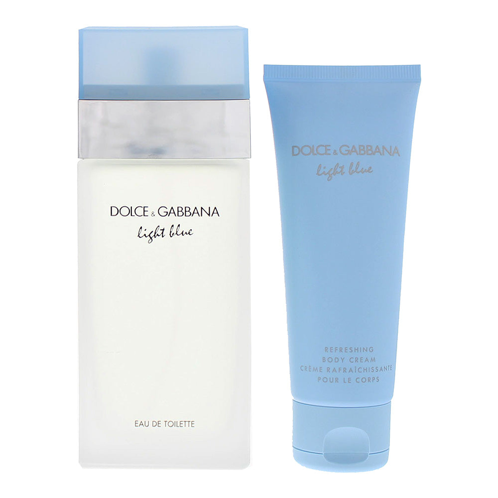 Dolce & Gabbana Light Blue 2 Piece Gift Set: Eau de Toilette 100ml - Body Cream 75ml - Product