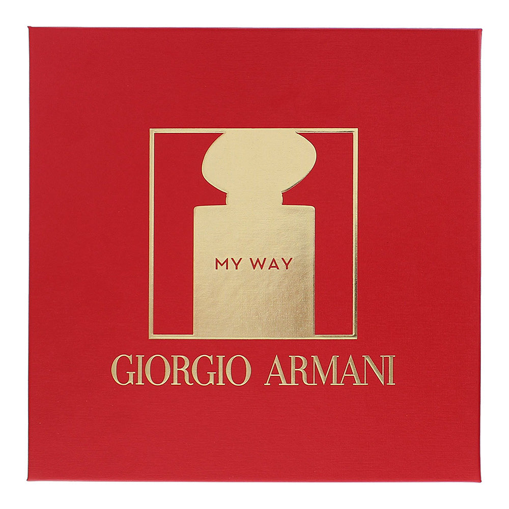 Giorgio Armani My Way 3 Piece Gift Set: Eau de Parfum 90ml - Eau de Parfum 15ml  - Box