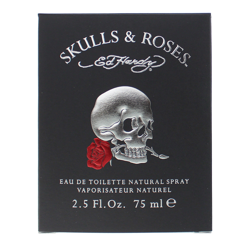 Ed Hardy Skulls & Roses Eau de Toilette 75ml - Box