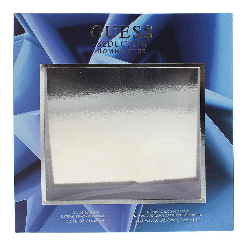 Guess Seductive Homme Blue 2 Piece Gift Set: Eau de Toilette 50ml - Body Spray 2 - Box