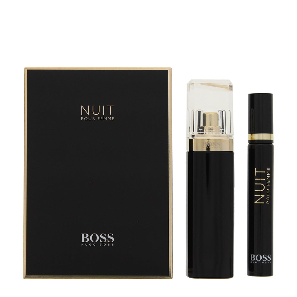 Hugo Boss Nuit Pour Femme Piece Gift Set: Eau De Parfum 50ml Eau D