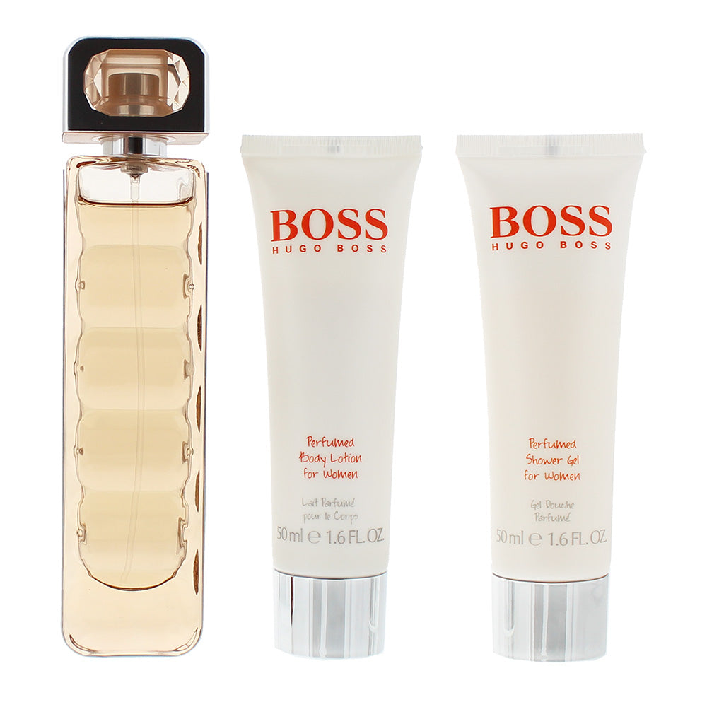 Hugo Boss Boss Orange 3 Piece Gift Set: Eau de Toilette 50ml - Shower Gel 50ml - Body Lotion 50ml - Product