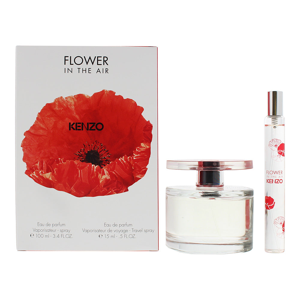 Kenzo Flower In The Air 2 Piece Gift Set: Eau de Parfum 100ml - Eau de Parfum 15