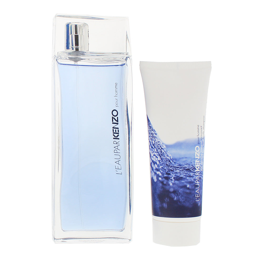Kenzo L'eau Par Kenzo Pour Homme 2 Piece Gift Set: Eau de Toilette 100ml - Hair  - Product