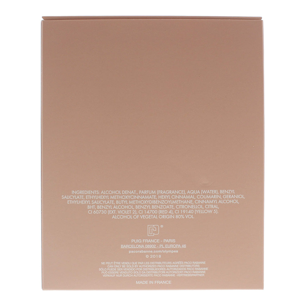 Paco Rabanne Olympéa Legend Eau de Parfum 80ml - Ingredients