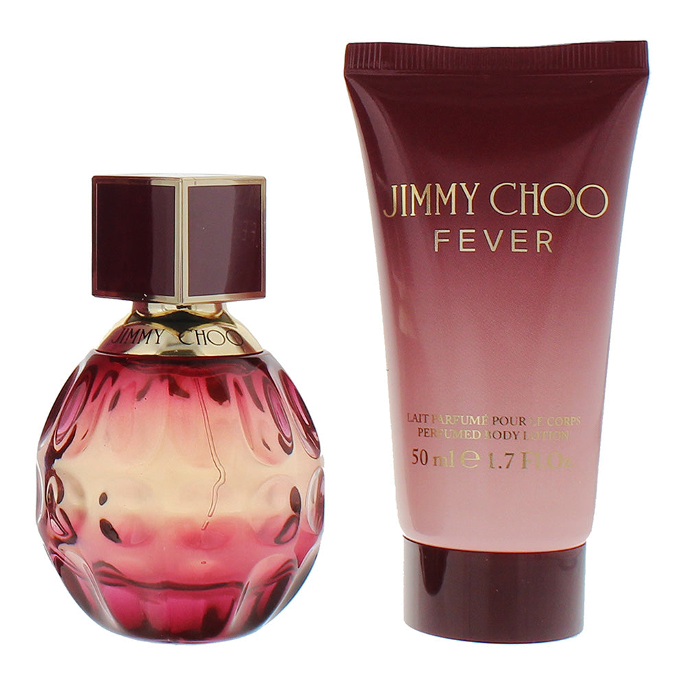 Jimmy Choo Fever 2 Piece Gift Set: Eau de Parfum 40ml - Body Lotion 50ml - Product