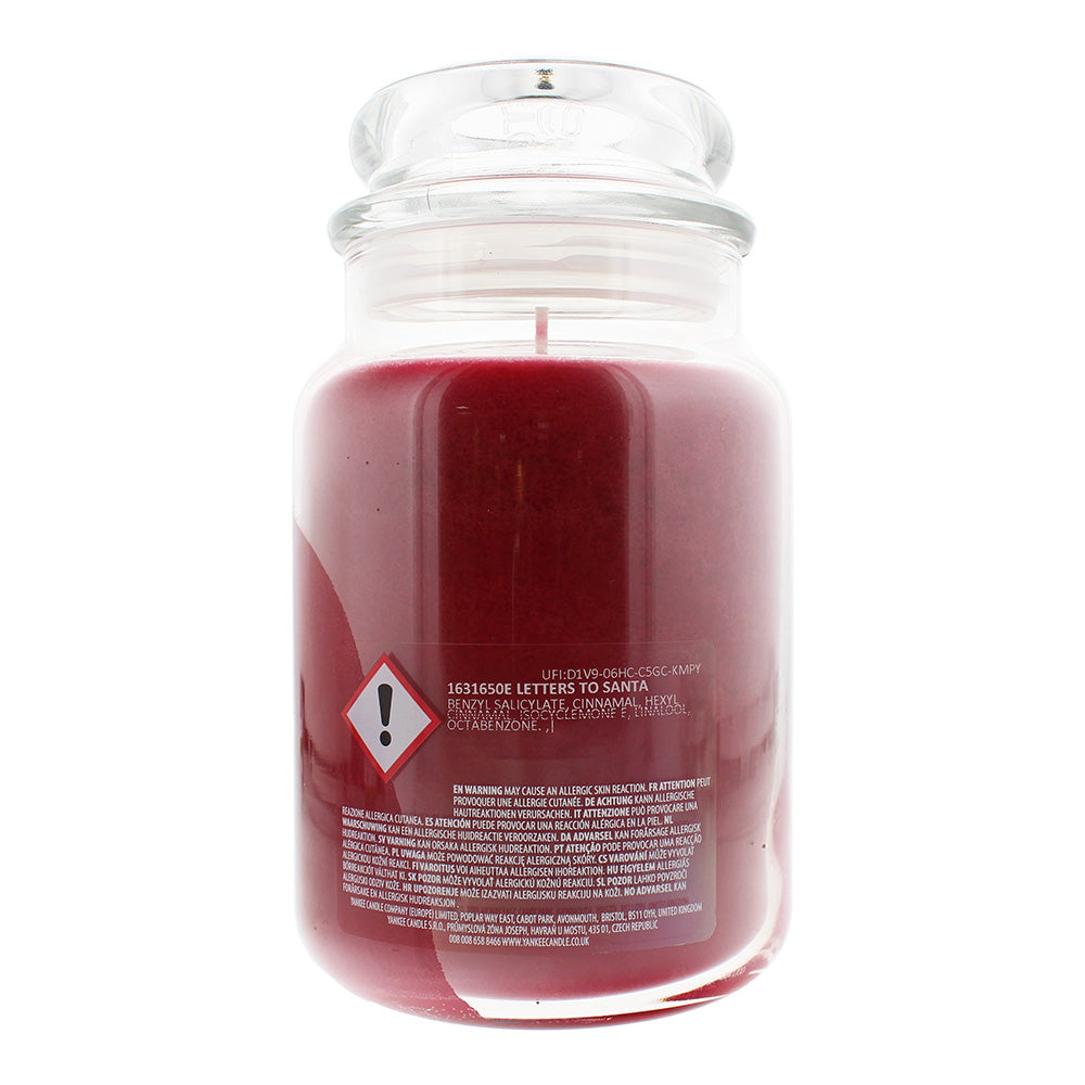 Yankee Letters To Santa Candle 623g