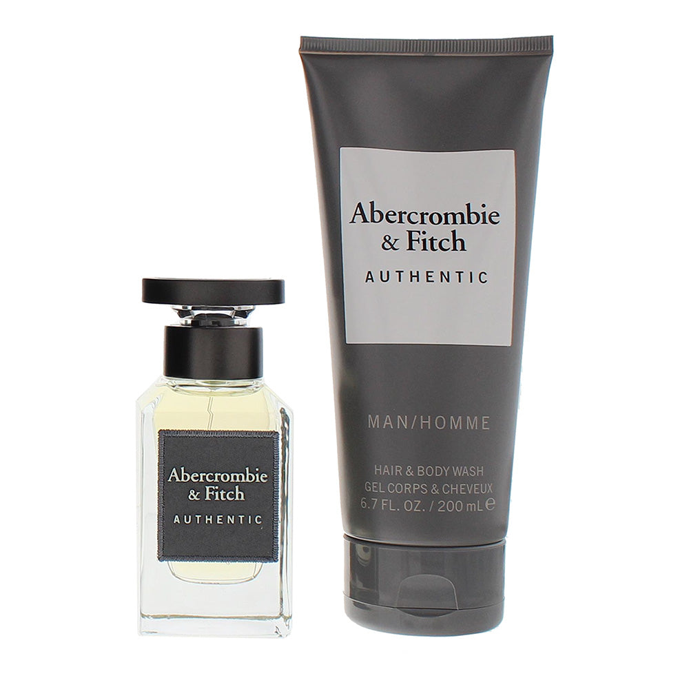 Abercrombie & Fitch Authentic Man 2 Piece Gift Set: Eau de Toilette 50ml - Hair  - Product