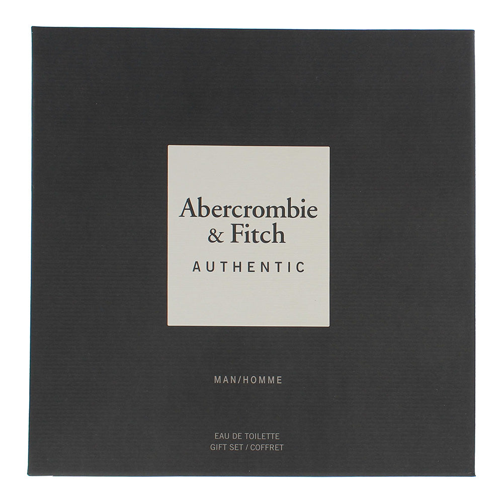 Abercrombie & Fitch Authentic Man 2 Piece Gift Set: Eau De Toilette 50ml - Hair & Body Wash 200ml
