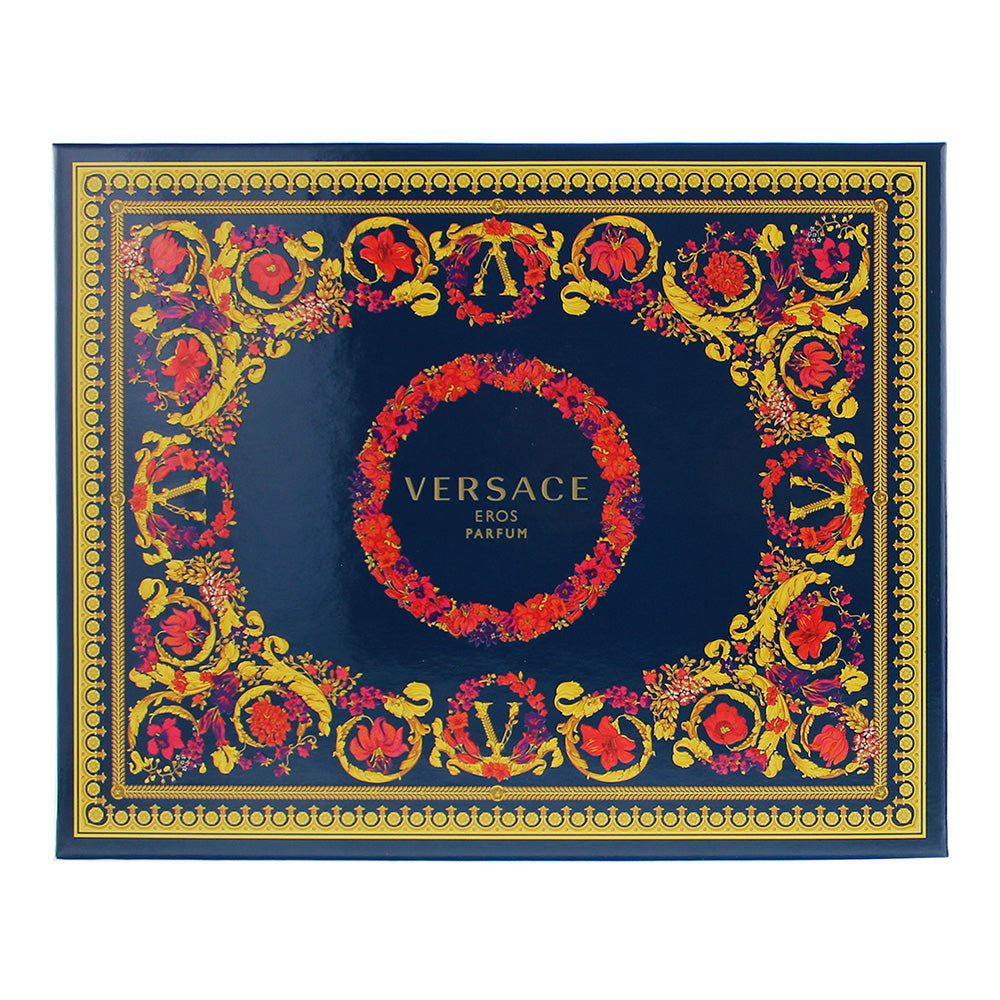 Versace Eros 3 Piece Gift Set: Parfum 100ml - Deodorant Stick 75ml - Parfum 10ml - Box