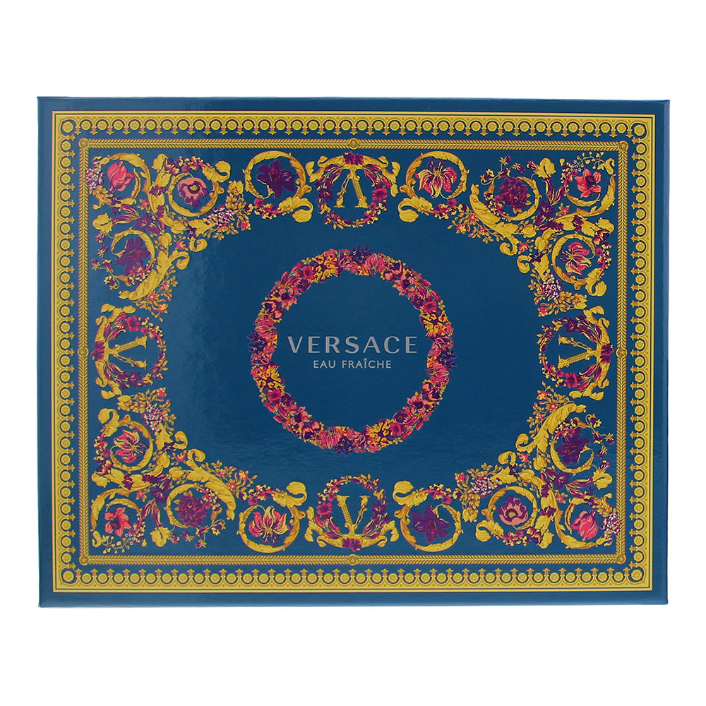 Versace Man Eau Fraiche 3 Piece Gift Set: Eau de Toilette 100ml - Deodorant Stic - Box