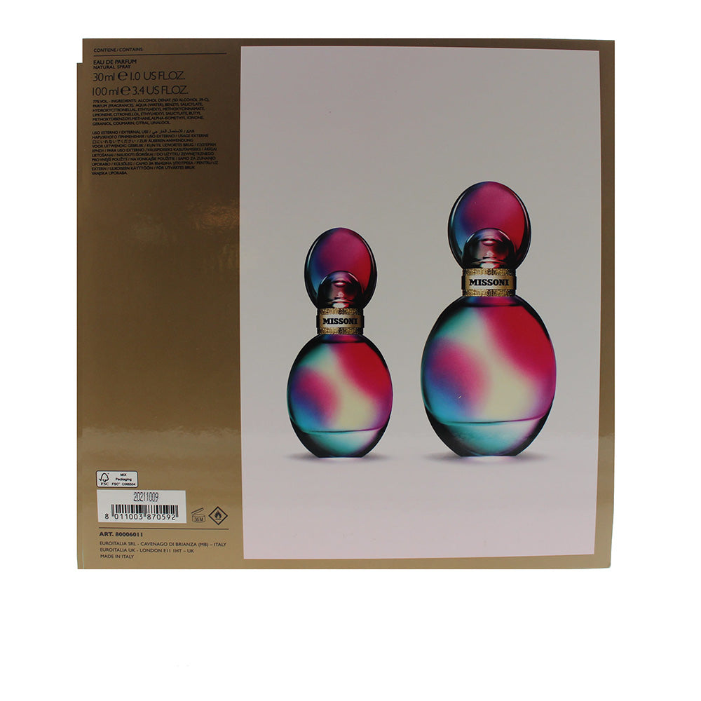 Missoni Pour Femme 2 Piece Gift Set: Eau De Parfum 100ml - Eau De Parfum 30ml