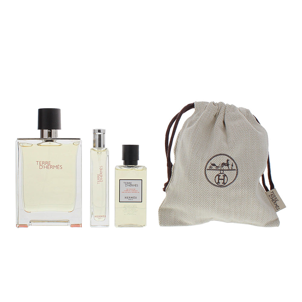 Hermès Terre D'hermès 4 Piece Gift Set: Eau de Toilette 100ml - Eau de Toilette  - Product