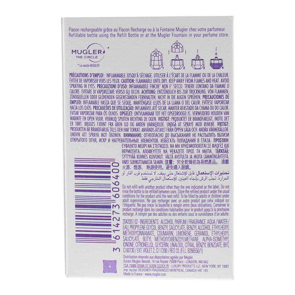 Mugler Alien Refillable Eau de Parfum 15ml - Ingredients
