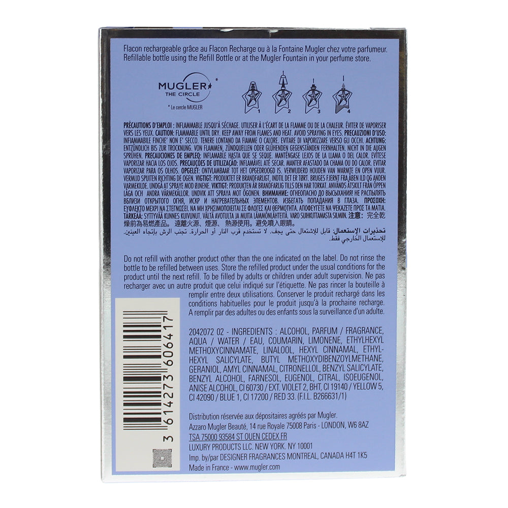 Mugler Angel Refillable Eau de Parfum 15ml - Ingredients
