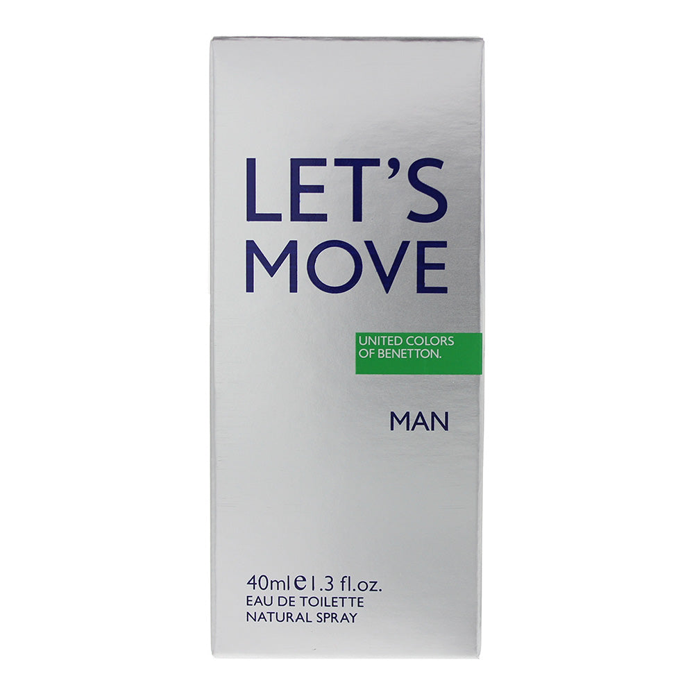Benetton Let's Move Man Eau de Toilette 40ml - Box