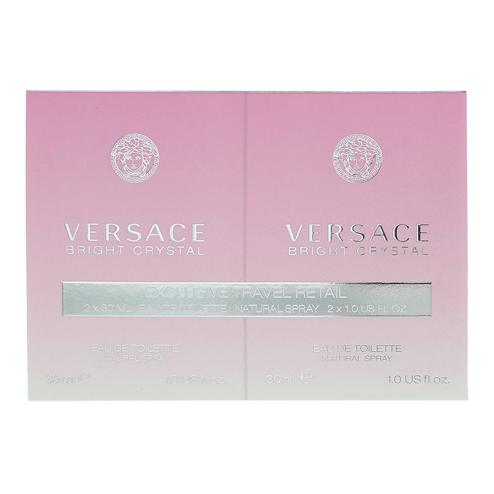 Versace Bright Crystal Gift Set Eau De Toilette 2 X 30ml