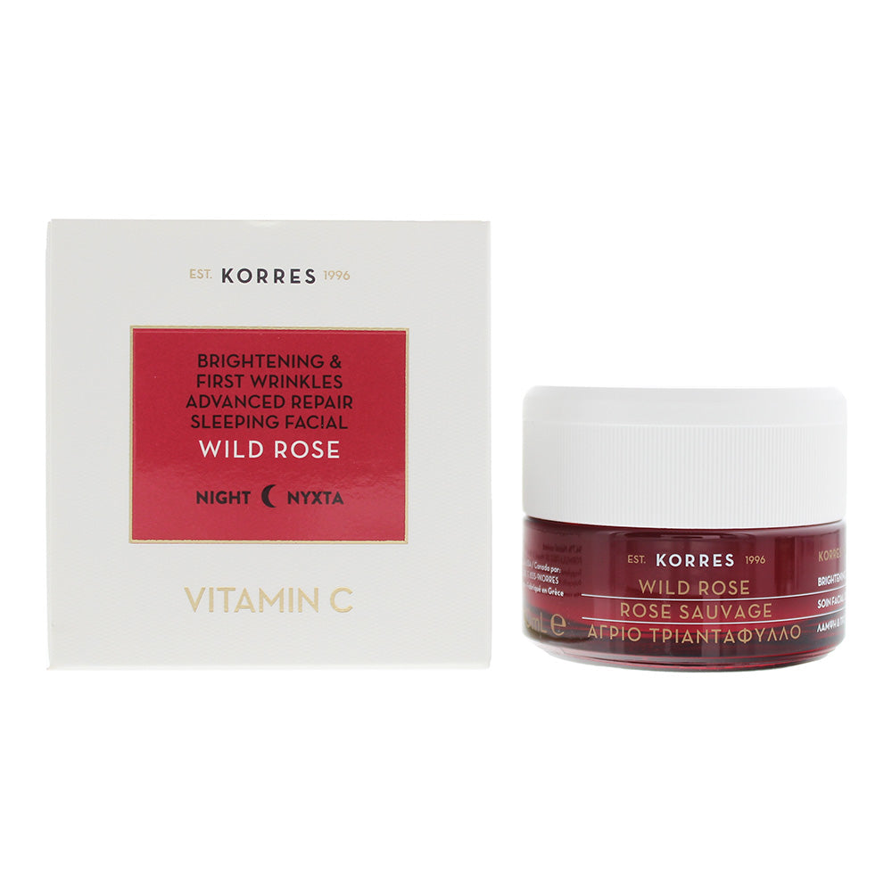 Korres Wild Rose Brightening & First Wrinkles Advanced Repair Vitamin C Sleeping Facial 40ml