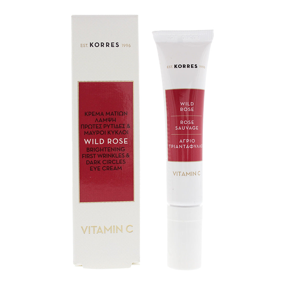Korres Wild Rose Brightening First Wrinkles & Dark Circles Vitamin C Eye Cream 1