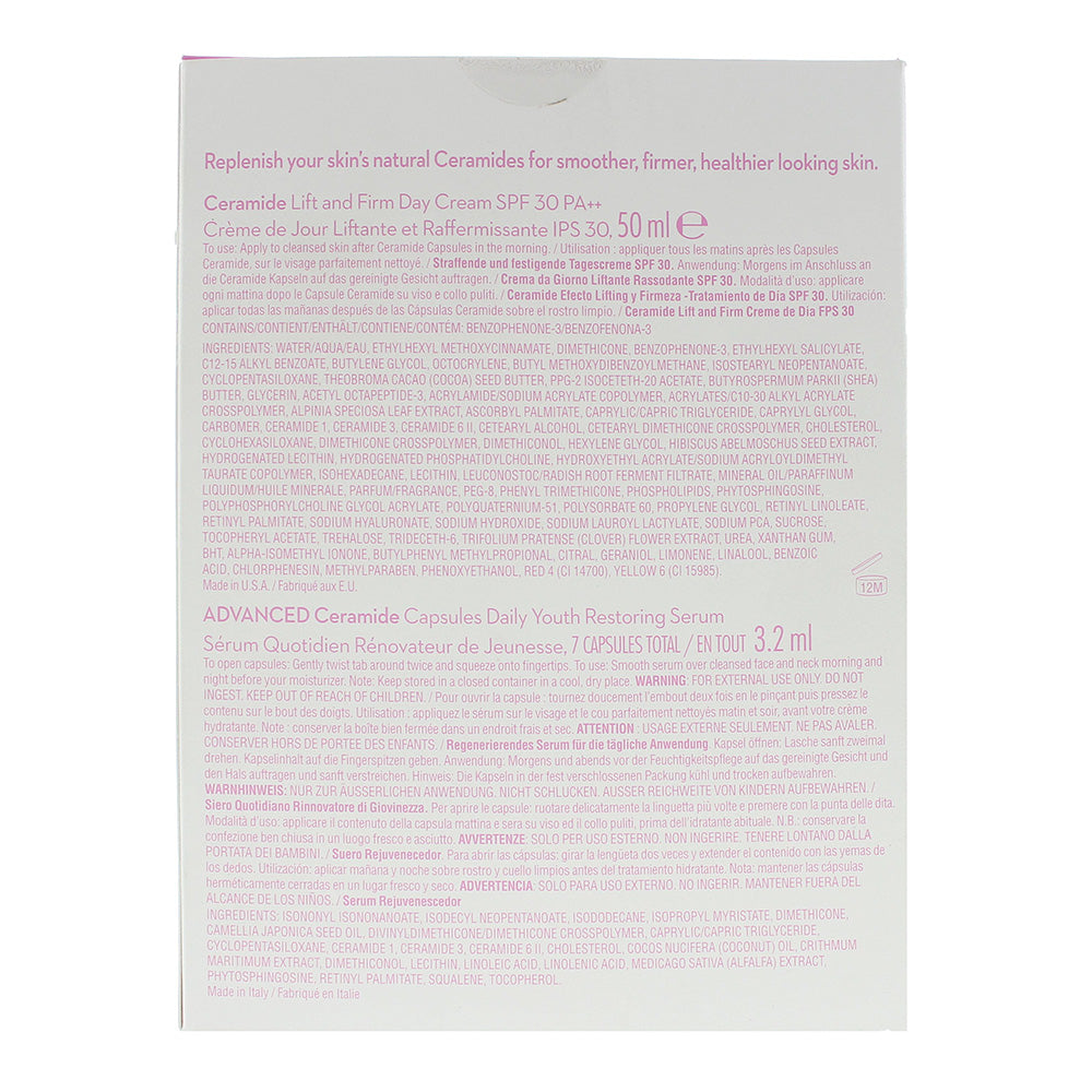 Elizabeth Arden Restore 3 Piece Gift Set: Ceramide SPF 30 PA++ Day Cream 50ml - Serum Capsules 7pcs - Superstart Booster 5ml