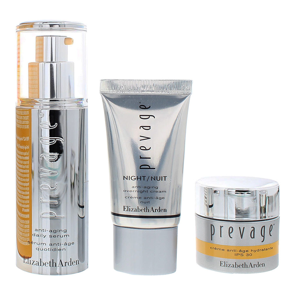 Elizabeth Arden Prevage 3 Piece Gift Set: Daily Serum 30ml - Moisturizing Cream 15ml - Overnight Cream 15ml - Product