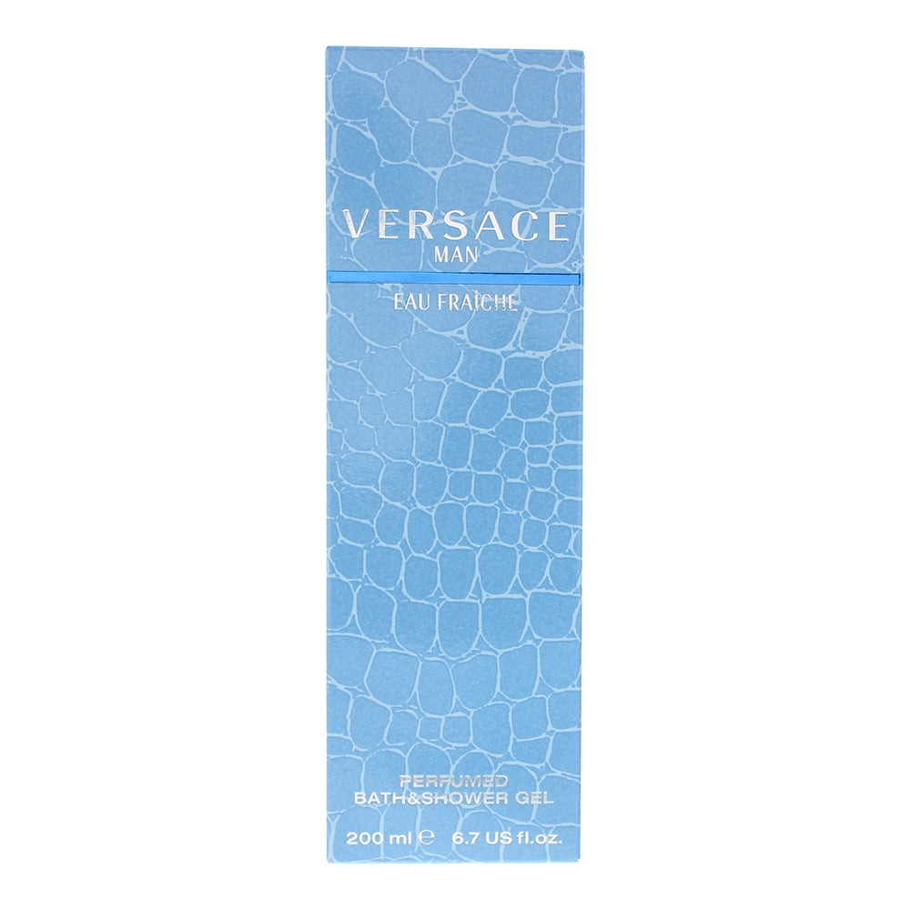 Versace Man Eau Fraiche Perfumed Bath & Shower Gel 200ml - Box