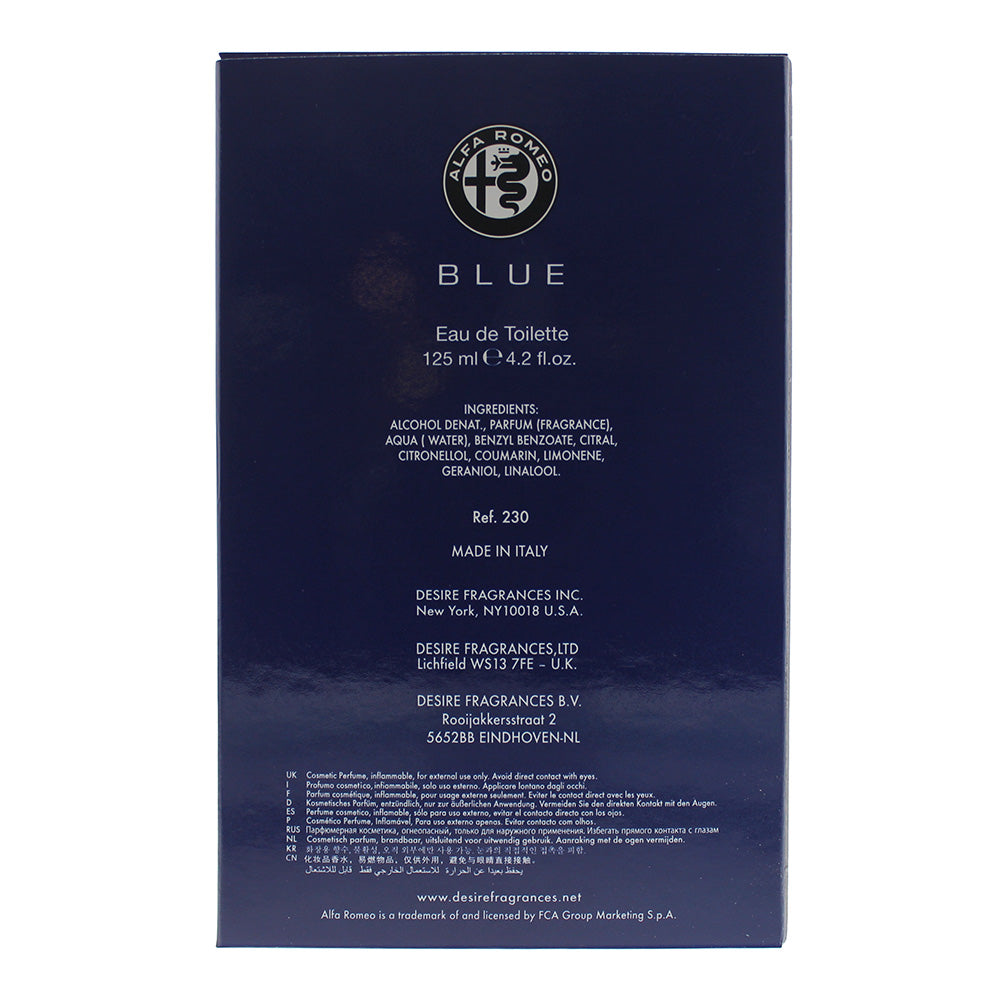 Alfa Romeo Blue Eau de Toilette 125ml