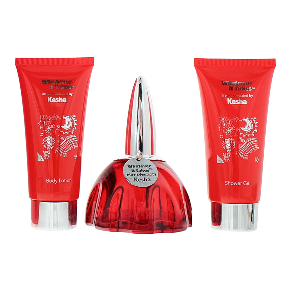 Kesha Whatever It Takes 3 Piece Gift Set: Eau de Parfum 100ml - Body Lotion 100m - Product