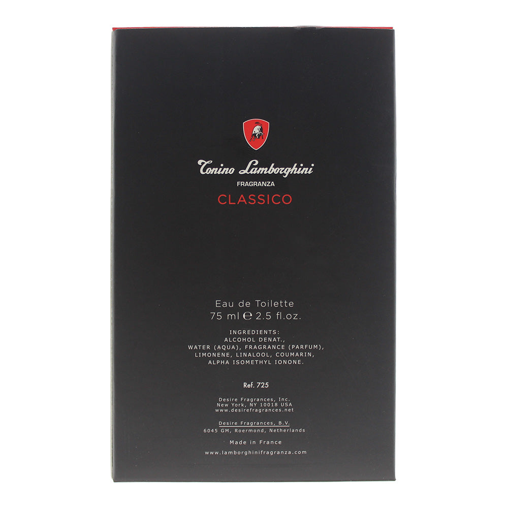 Lamborghini Classico Eau De Toilette 75ml