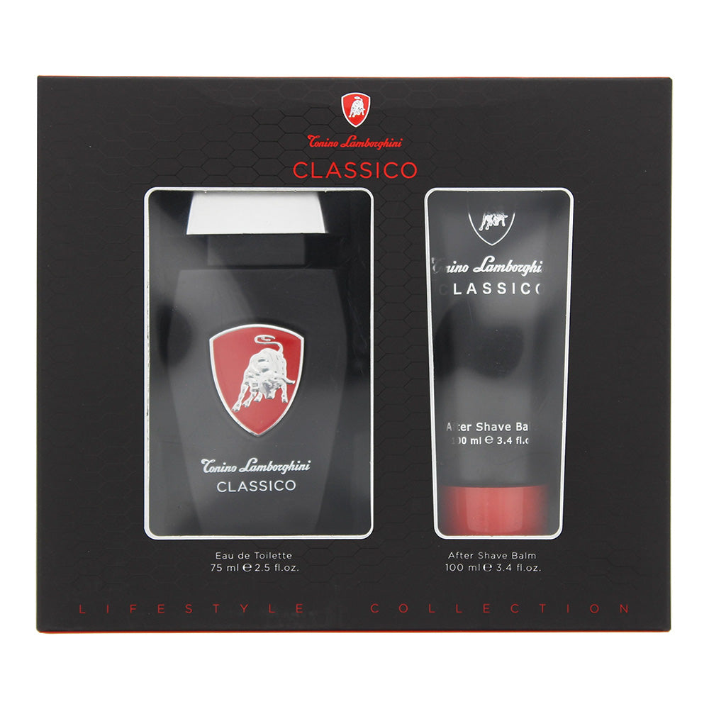 Tonino Lamborghini Classico 2 Piece Gift Set: Eau de Toilette 75ml - Aftershave Balm 10