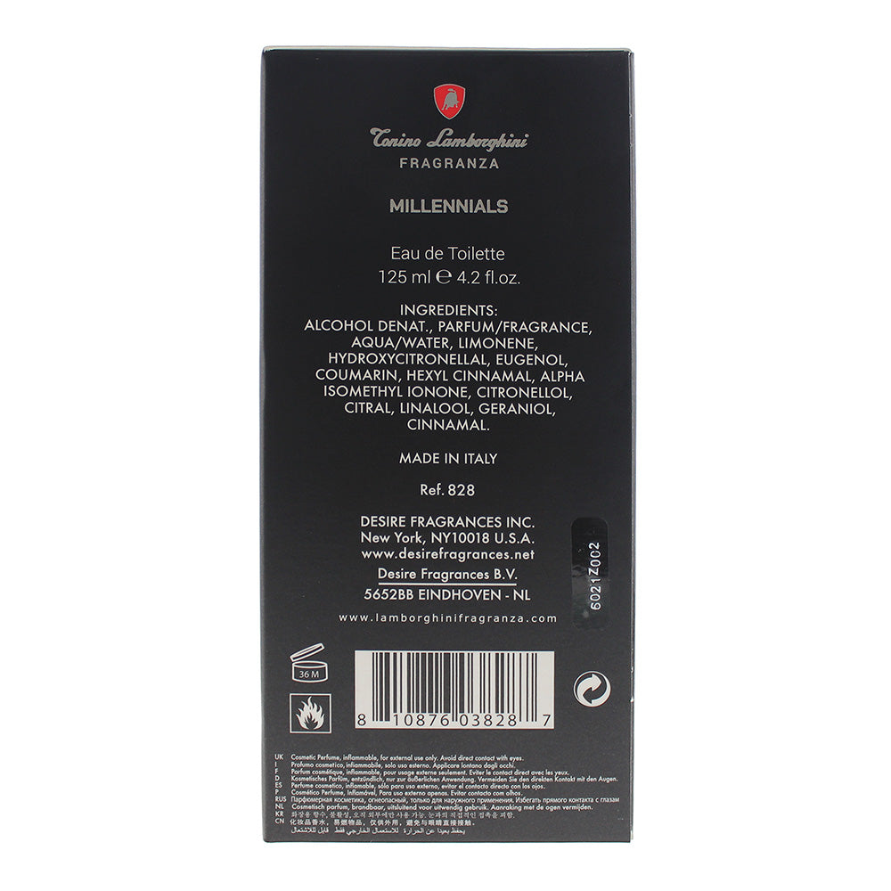 Lamborghini Millennials Eau De Toilette 125ml