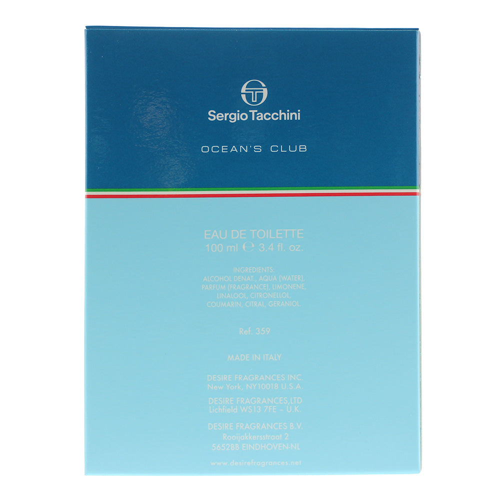 Sergio Tacchini Ocean Club Eau De Toilette 100ml